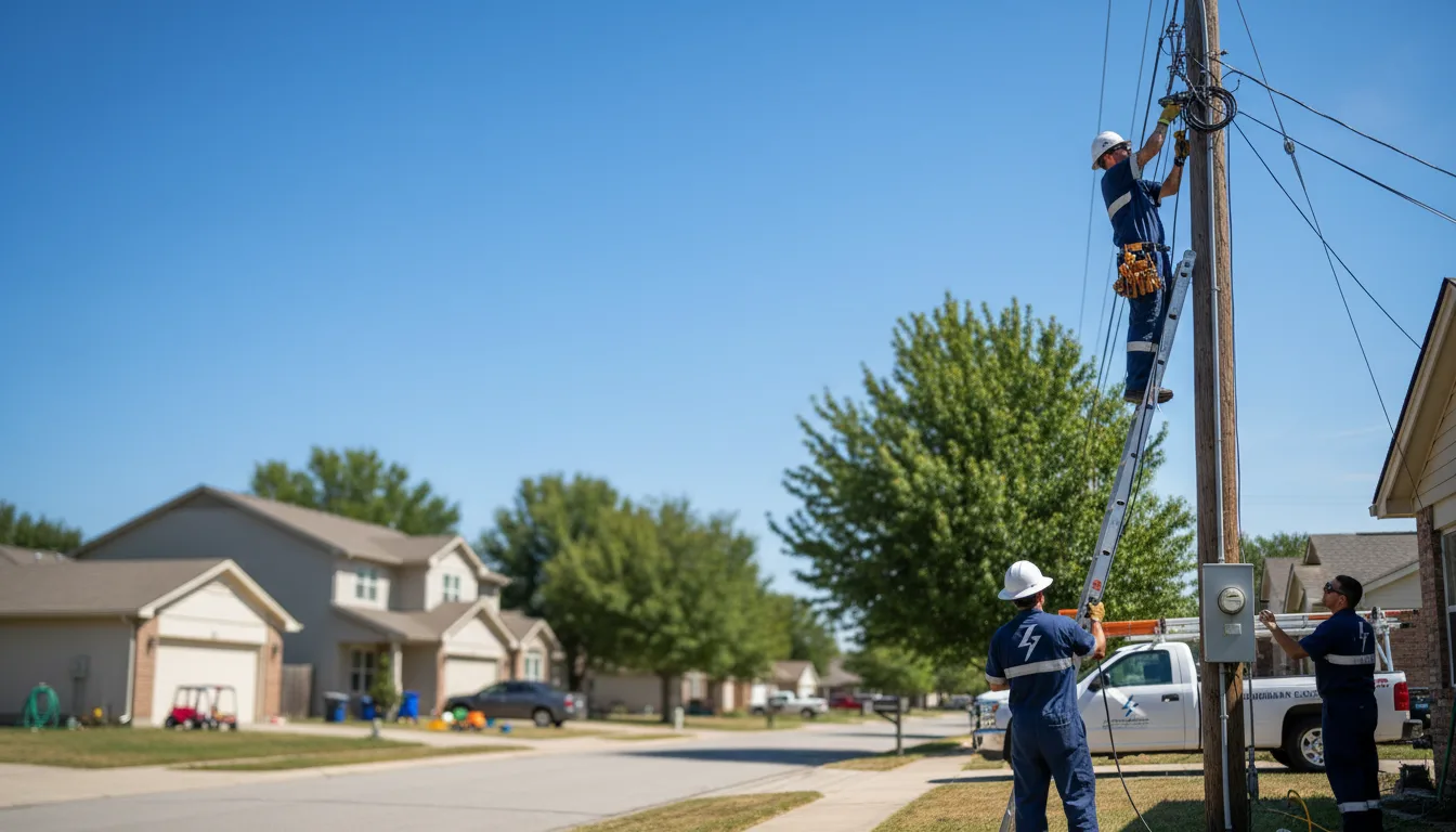 Residential electrician providing installation services in Peru, ME